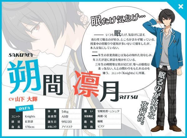 あんさんぶるスターズ 朔間凛月 コスプレウィッグ
